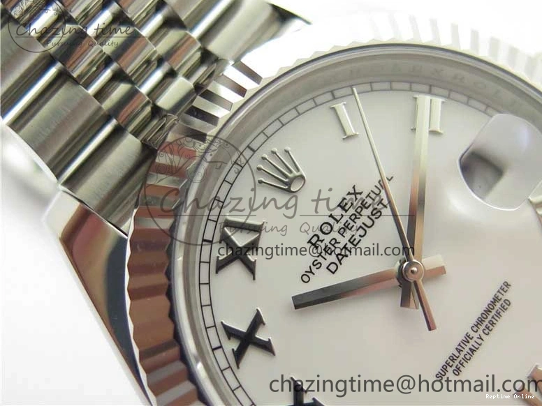 0506 New DateJust 41 126334 ARF 1:1 Best Edition 904L Steel White Roman Dial on Jubilee Bracelet A Bold 2551
